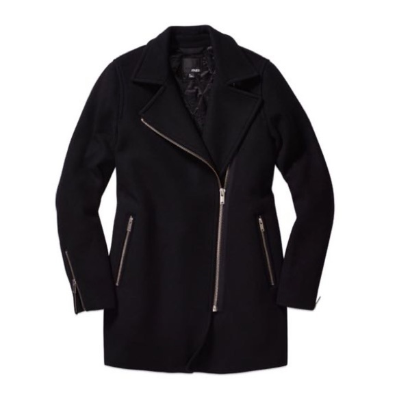 Aritzia Black Asymmetrical Zip Jacket - Picture 2 of 9